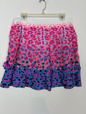 Lucky in Love NWT Tennis Skort Layered w/ pull cord side ruching